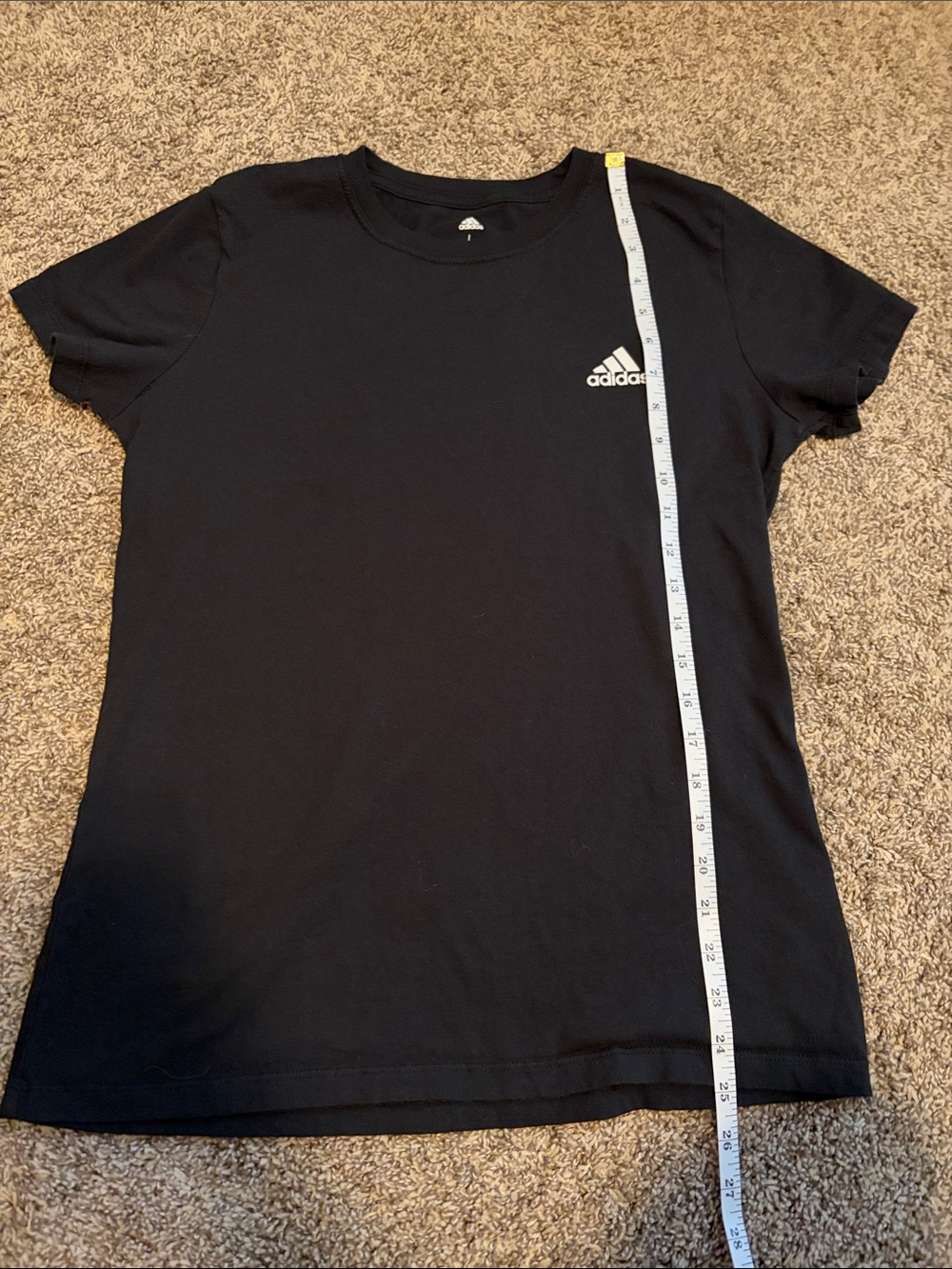 Adidas Black Crew Neck Short Sleeve Golf Tee Large - Picture 7 of 7